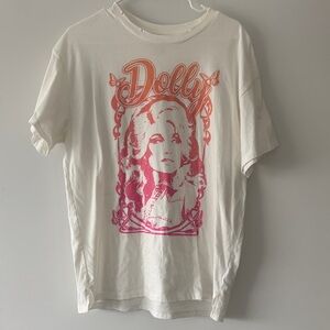 GAP Dolly Graphic Oversized Distressed T-shirt